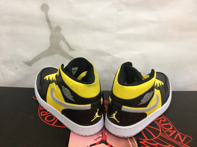 Air Jordan 1 Men Shoes Yellow/Black Online